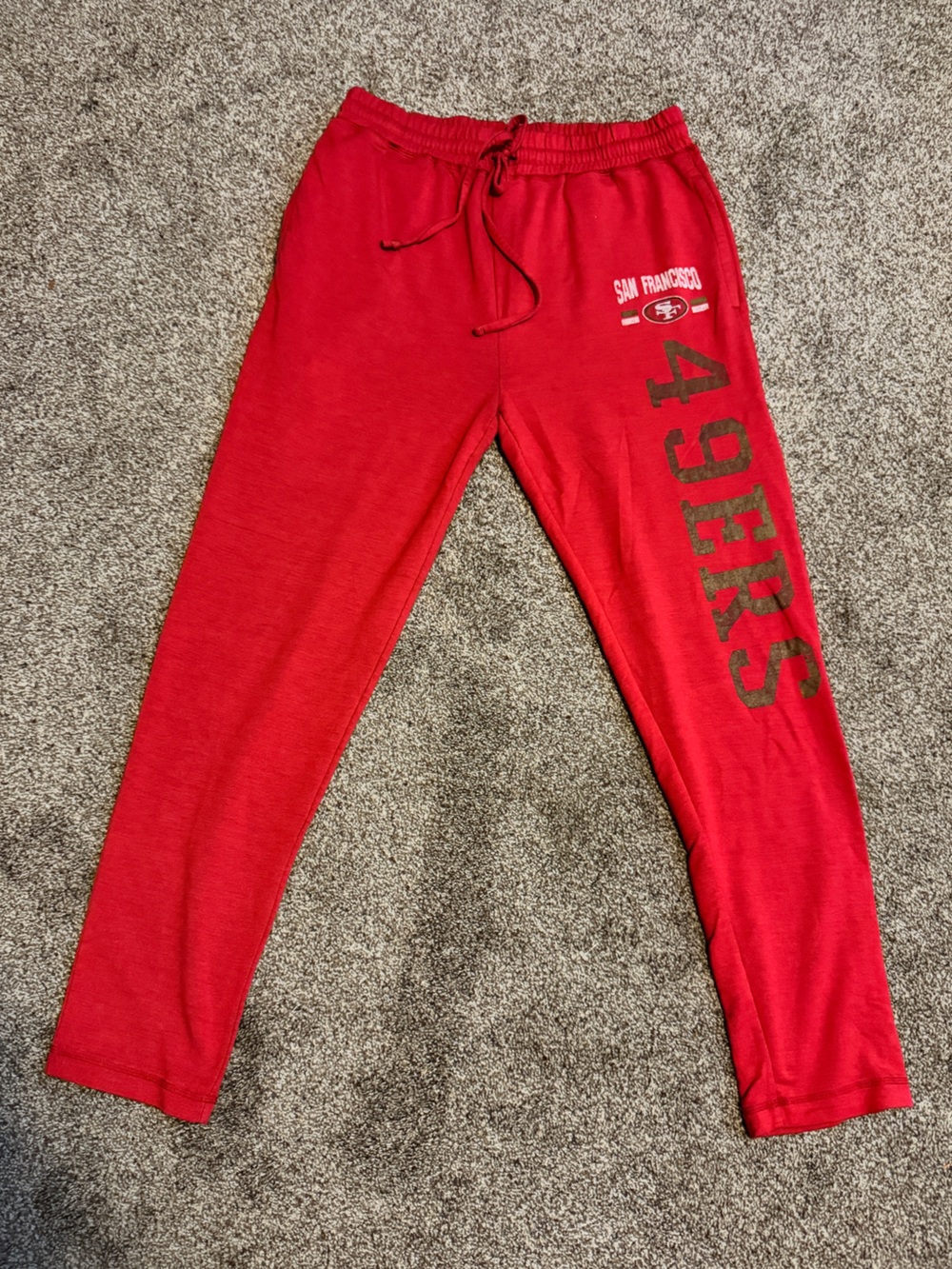 NFL Womens Red San Francisco 49ers Sweatpants